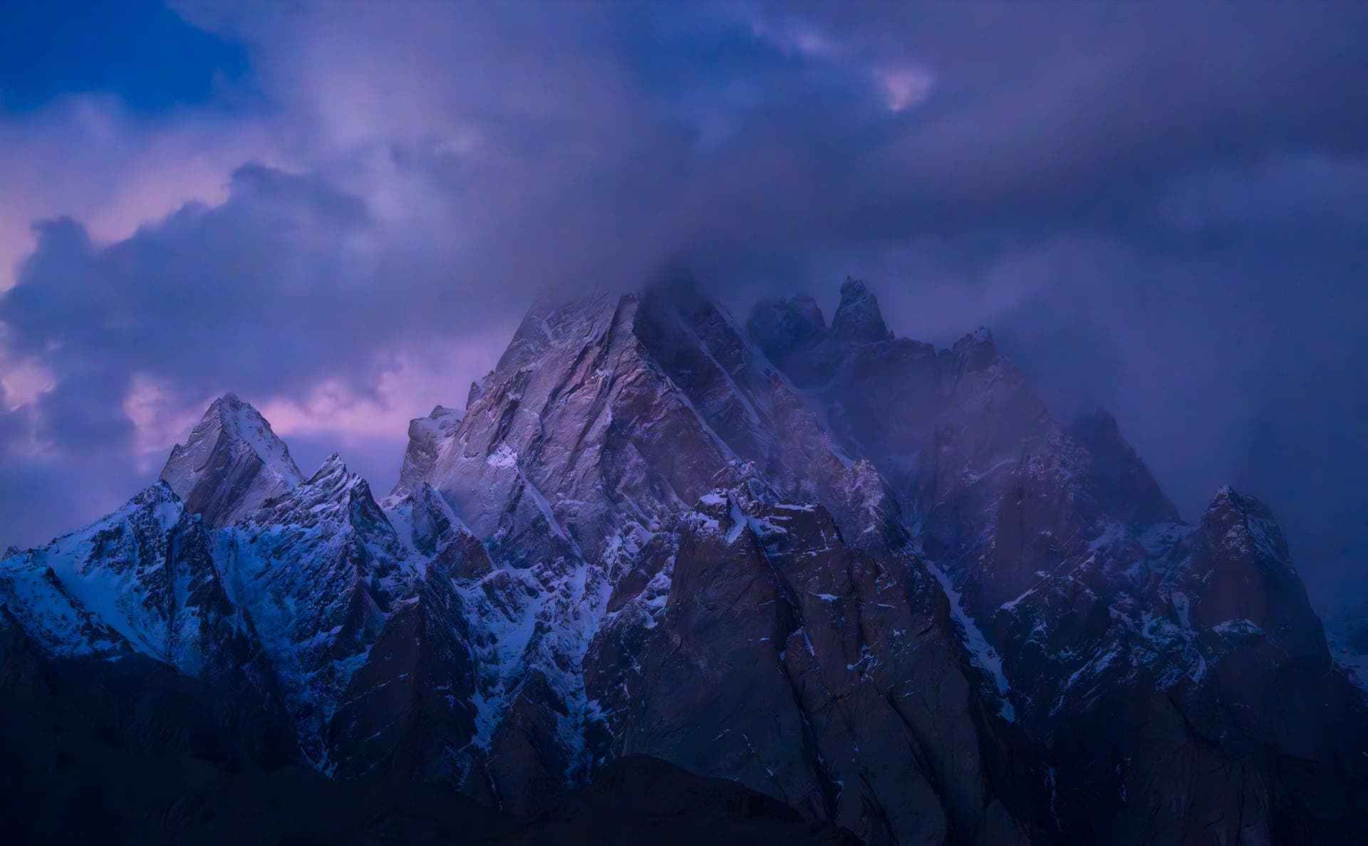 Scenic mountain landscape in northern Pakistan